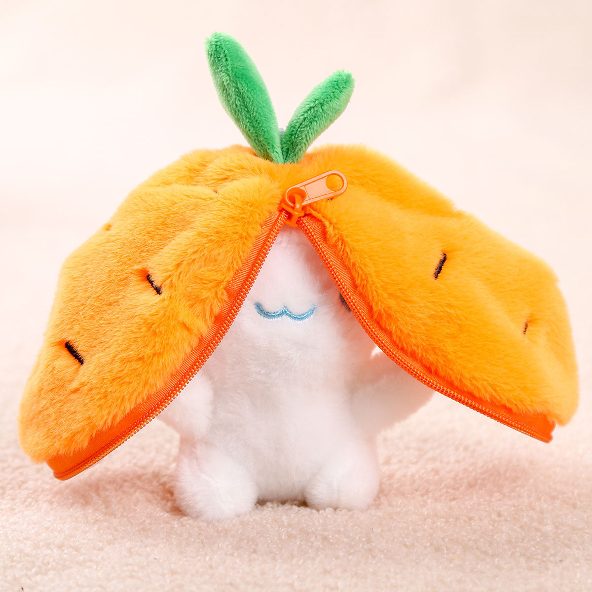 Fruit-Themed Capybara Plush Keychain