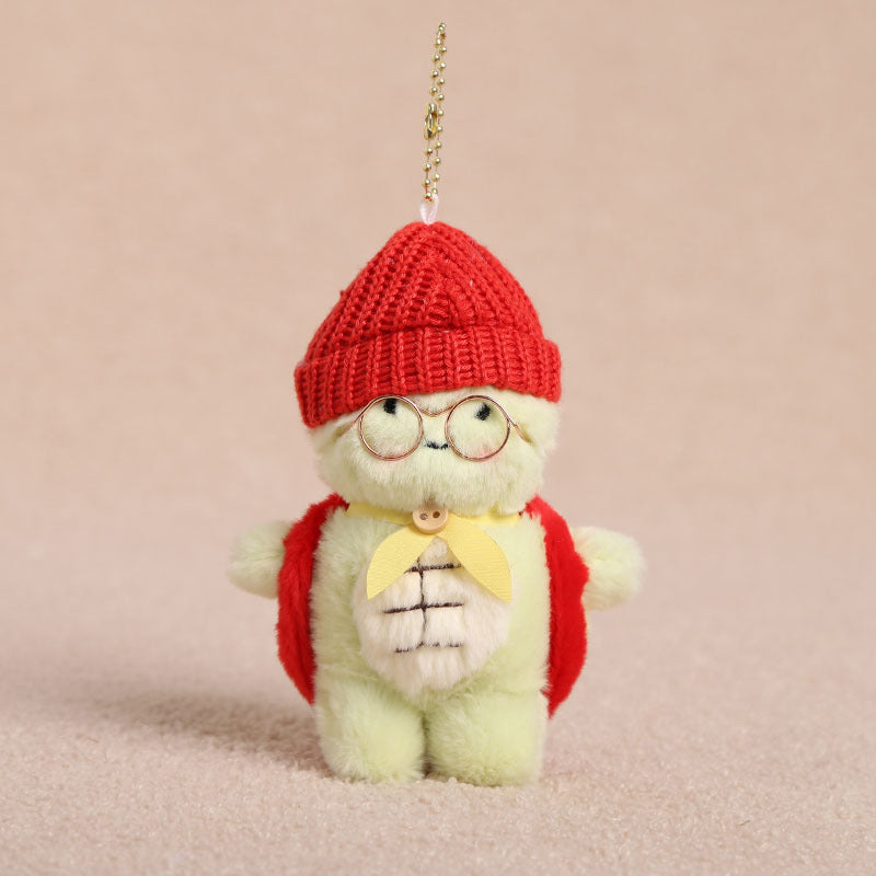 Turtle Keychain With Hat And Glasses