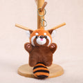 Standing Raccoon Plush Toy Keychain
