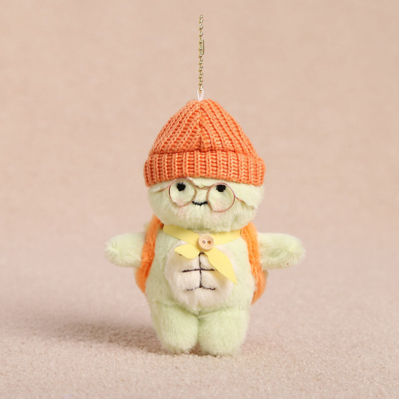 Turtle Keychain With Hat And Glasses