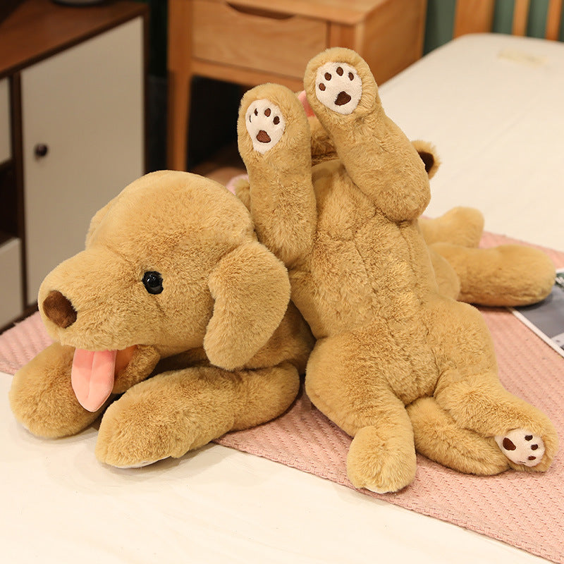 Lying-Down Labrador Plush Toy