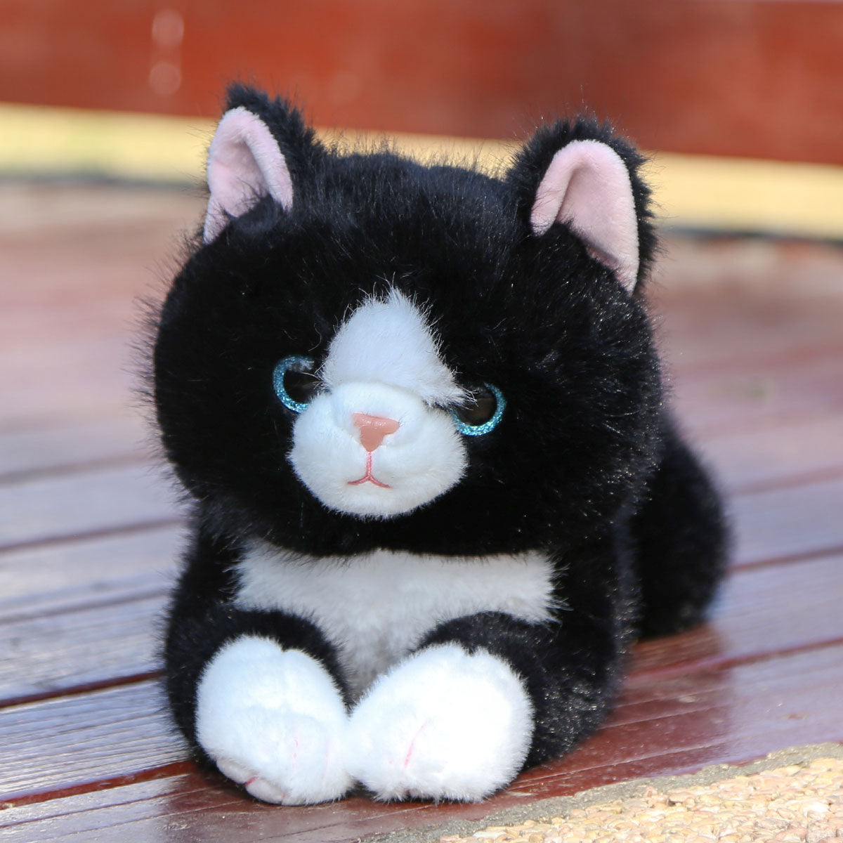 Adorable Lying-Pose Kitten Plush Toy