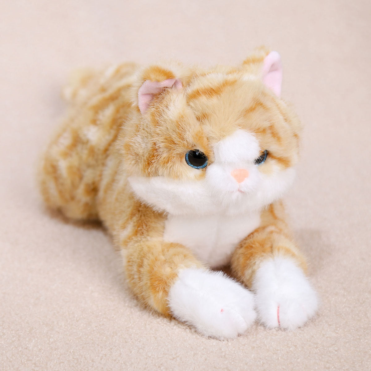 Adorable Lying-Pose Kitten Plush Toy