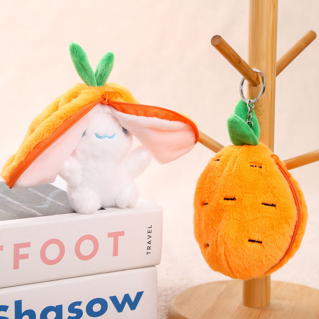 Fruit-Themed Capybara Plush Keychain