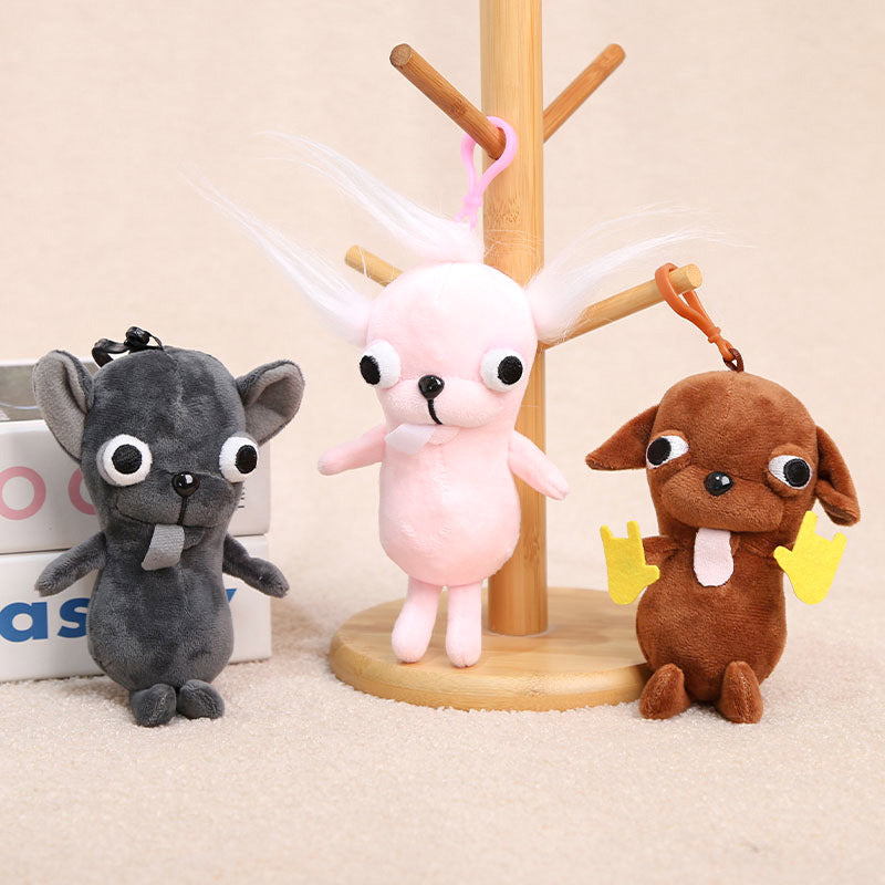 Chihuahua Plush Keychain Charm