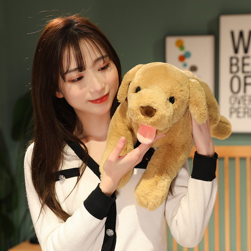 Lying-Down Labrador Plush Toy