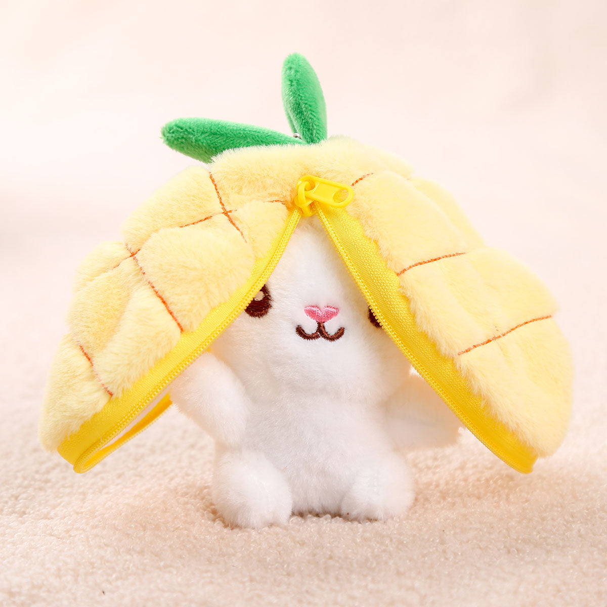 Fruit-Themed Capybara Plush Keychain