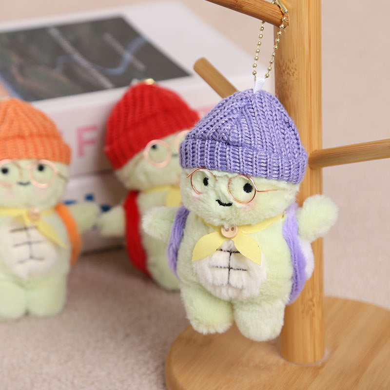 Turtle Keychain With Hat And Glasses