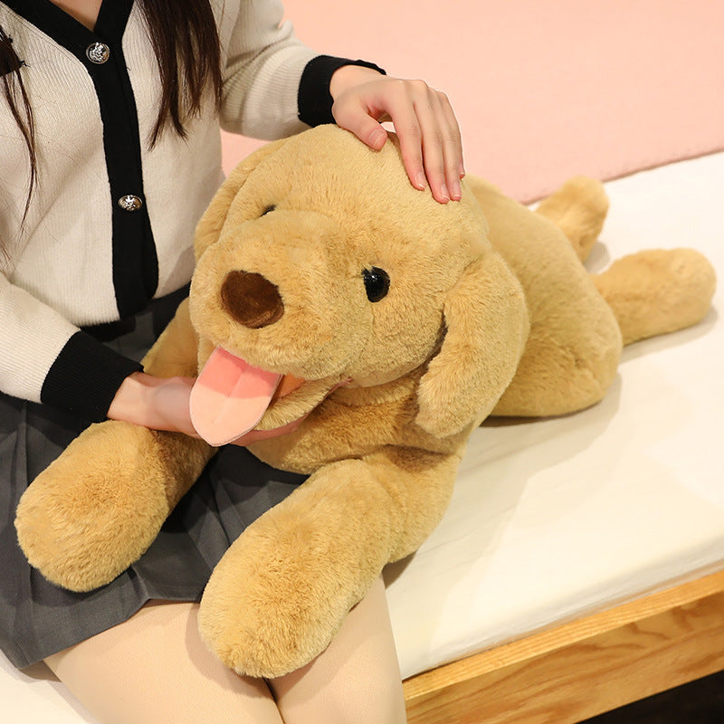 Lying-Down Labrador Plush Toy