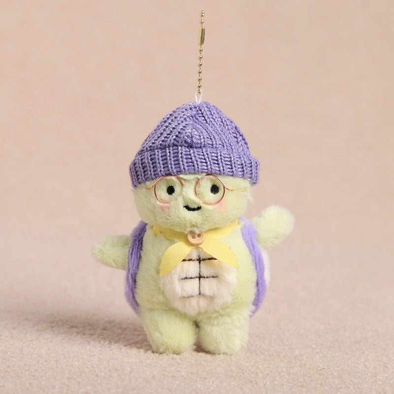 Turtle Keychain With Hat And Glasses