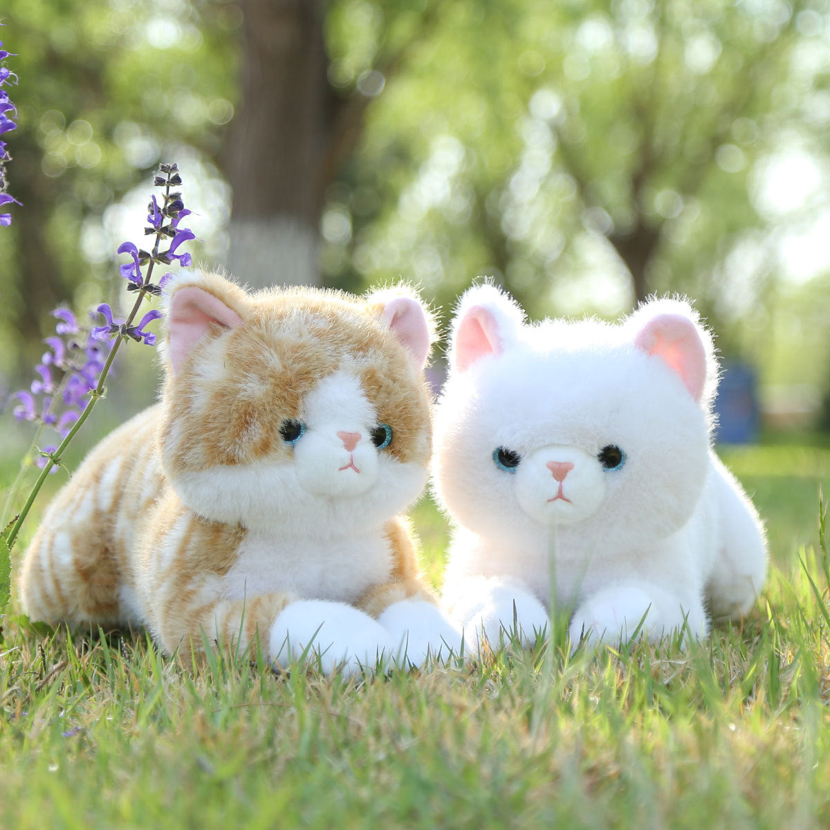 Adorable Lying-Pose Kitten Plush Toy