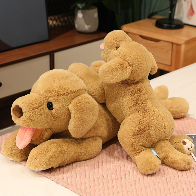 Lying-Down Labrador Plush Toy
