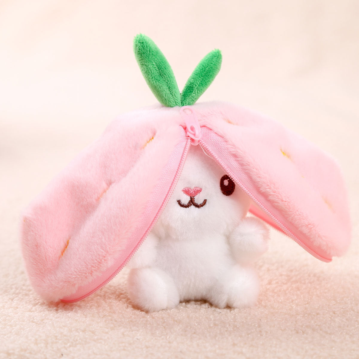 Fruit-Themed Capybara Plush Keychain