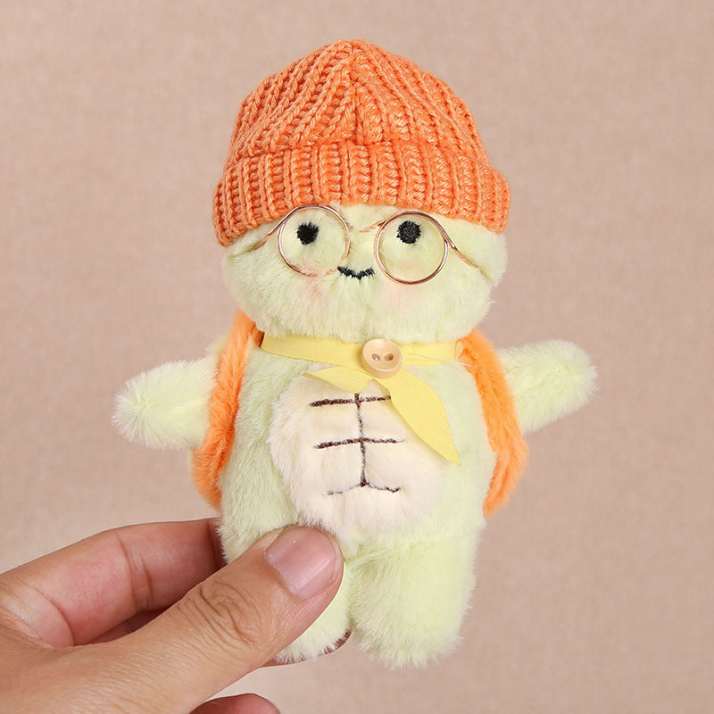 Turtle Keychain With Hat And Glasses