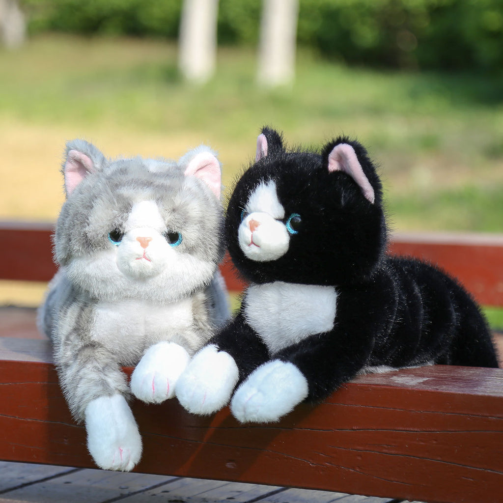 Adorable Lying-Pose Kitten Plush Toy