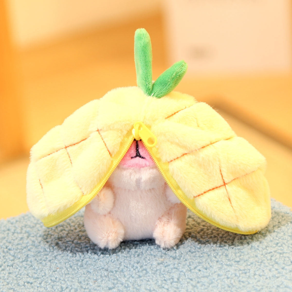 Fruit-Themed Capybara Plush Keychain