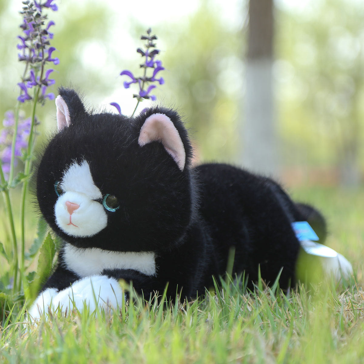 Adorable Lying-Pose Kitten Plush Toy